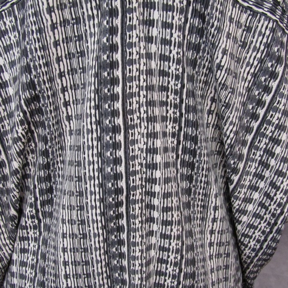 NWT Philosophy Gray Black Print Oversized Top 0X - Picture 4 of 6